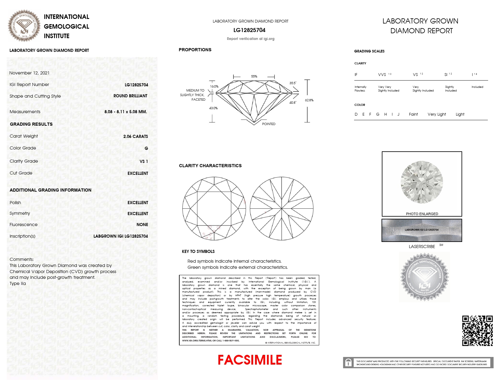 Round Lab Created Diamond - Clean Origin
